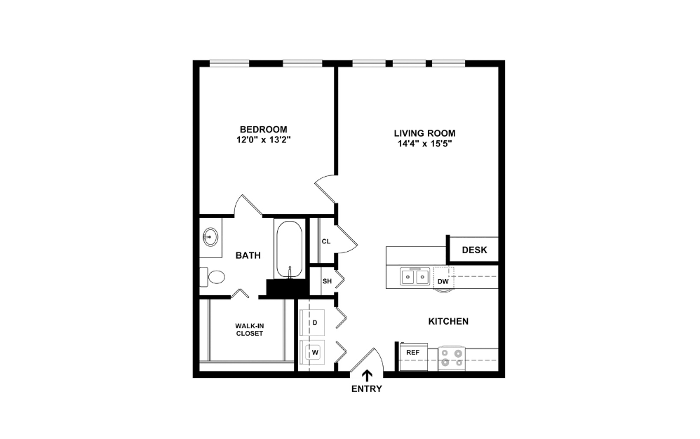 2D Flat Floorplan - A1