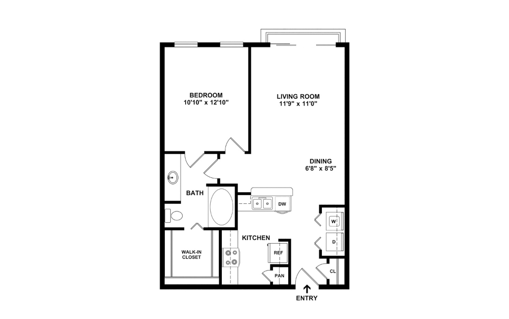 2D Flat Floorplan - A2