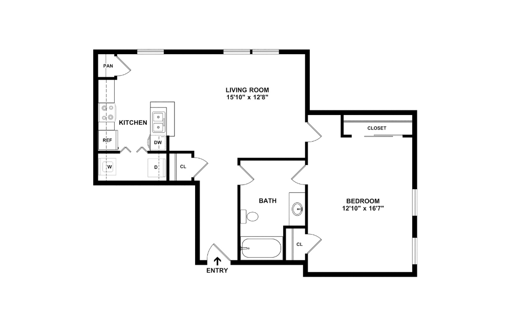 2D Flat Floorplan - A8