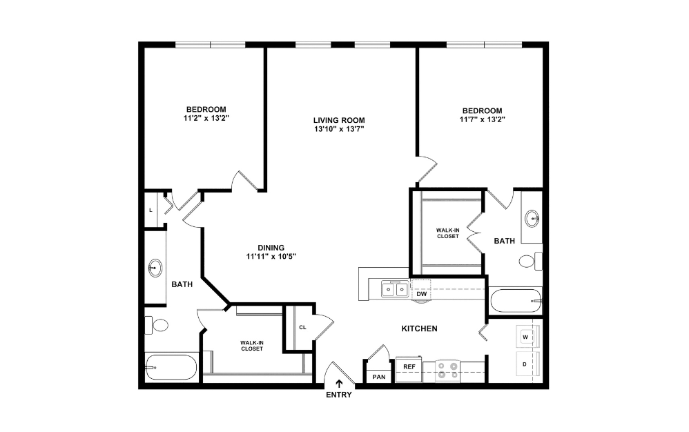 2D Flat Floorplan - B2