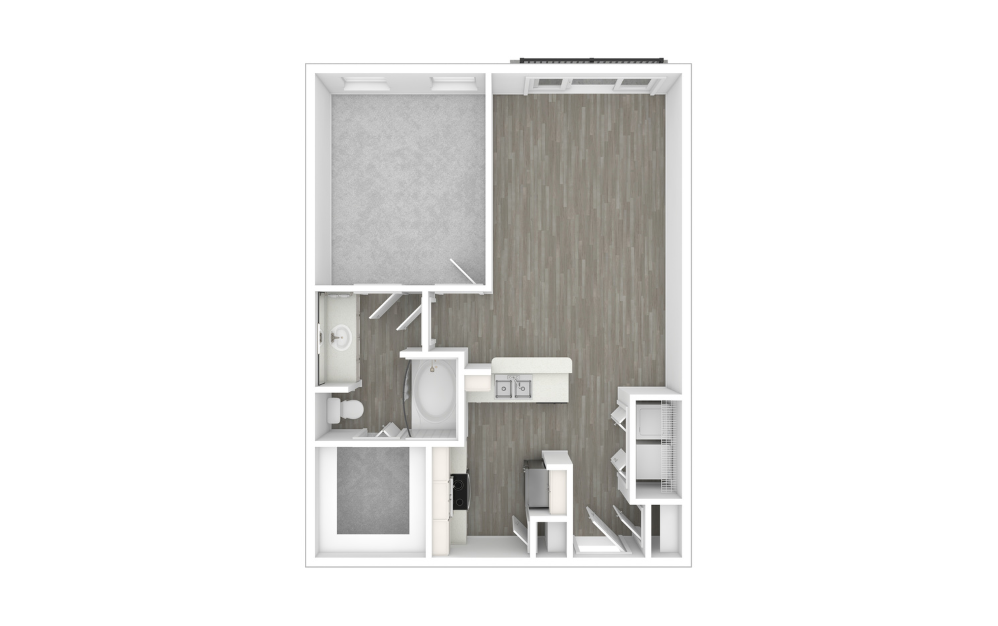 3D Unfurnished Floorplan -  A2